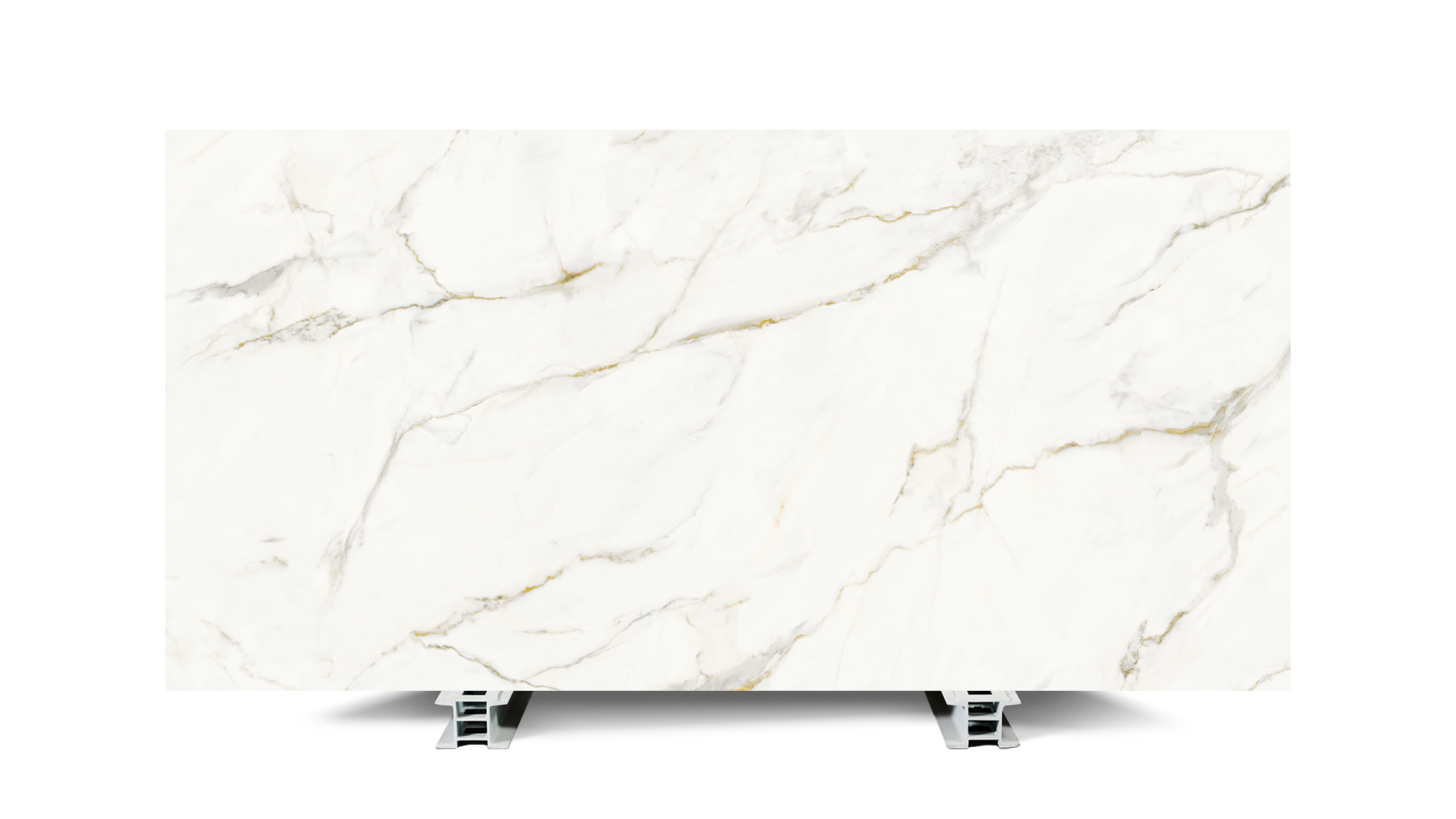 Brachot CALACATTA ORO UNICERAMICA — Pierre, Blanc