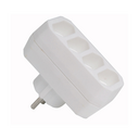 Adaptador 4 tomas frontal 10A 250V blanco Simon
