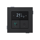 Thermostat boiler underfloor heating - cooling LOLA matte black Simon 360
