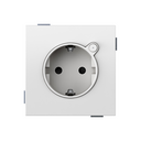 Schuko socket base LOLA 16A 250 V~ with screw terminal connection white matte Simon 360