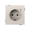 Schuko socket base LOLA 16A 250 V~ with screw terminal connection sand matte Simon 360