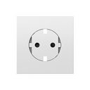 Cover for schuko socket CLEAN modular white matte Simon 360