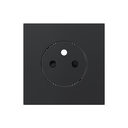 Cover for modular french socket CLEAN black matte Simon 360