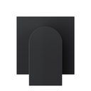 Cover for double fiber optic connector black matte Simon 360