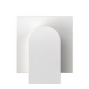 Plaque pour coupleur de fibre optique double blanc mat Simon 360