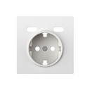Cover for schuko + 2USB C+C white matte Simon 360