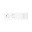 Kit front para 4 elementos 2 bases enchufe schuko + cargador doble USB C + 2xRJ45 blanco mate Simon 100