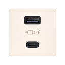 CARGADOR USB DOBLE A+C 30W POWER DELIVERY MARFIL SIMON 27
