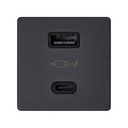 CARGADOR USB DOBLE A+C 30W POWER DELIVERY GRAFITO SIMON 27