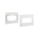 Frame and bezel accessory for Cima mechanisms for cable trunking 130x55mm