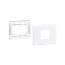 Frame and bezel accessory for universal mechanisms for cable trunking 130x55mm
