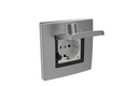 Kit Schuko Simon Scudo TOP IMPACT empotrado para Recarga de Vehículo Eléctrico IP44 IK09 16A ~3,7kW con tapa de seguridad con llave y embornamiento a tornillo
