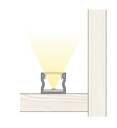 Perfilería de superficie para LedFlex en acabado blanco