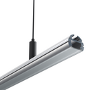Perfilería colgante redonda LedFlex en acabado negro