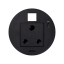 Kit Flash 90 consisting of south african modular power socket, USB charger Type C 20W and housing for Keystone connector black Simon K45