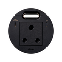 Kit Flash 90 composé du prise de courant modulaire sud-africaine, chargeur USB type C de 100W (répartis entre 65W et 30W en simultané) et sortie de câblage noir Simon K45