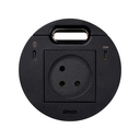 Kit Flash 90 israelian modular power socket, USB Type C Dock including 1x HDMI + LAN + 3x USB Type A, USB charger Type C 20W and grommet (cable outlet) black Simon K45
