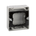 Surface-mount base for 1 element Simon 44 Aqua