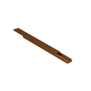 Canaleta adhesiva 7x12mm 2 metros madera oscura Simon Brico