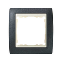 Frame for 1 element granite grey interior ivory Simon 82