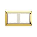 Frame for 2 elements gold interior ivory Simon 82