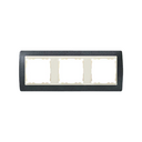 Frame for 3 elements granite grey interior ivory Simon 82