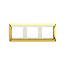 Frame for 3 elements gold interior ivory Simon 82
