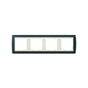 Frame for 4 elements textured green interior ivory Simon 82
