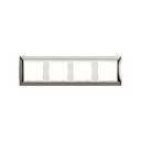 Frame for 4 elements dark steel interior ivory Simon 82