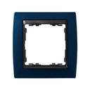 Frame for 1 element metallic blue interior graphite Simon 82