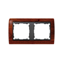 Frame for 2 elements cherry interior graphite Simon 82