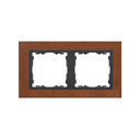 Frame for 2 elements rust interior graphite Simon 82 Nature