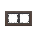 Frame for 2 elements lead interior graphite Simon 82 Nature