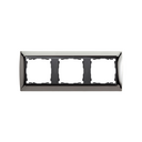 Frame for 3 elements dark steel interior graphite Simon 82