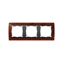 Frame for 3 elements cherry interior graphite Simon 82