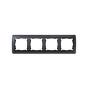 Frame for 4 elements granite grey interior graphite Simon 82