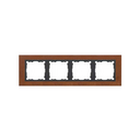 Frame for 4 elements rust interior graphite Simon 82 Nature