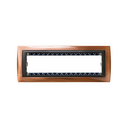 Frame 4 elements with frame holder 1 row old copper interior graphite Simon 82 Centralisations