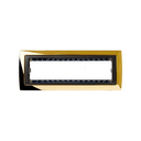 Frame 4 elements with frame holder 1 row gold interior graphite Simon 82 Centralisations