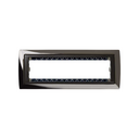 Frame 4 elements with frame holder 1 row dark steel interior graphite Simon 82 Centralisations