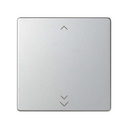 Single rocker for RF transmitter with blinds symbol aluminium Simon 82