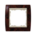 Frame for 1 element walnut root interior champagne Simon 82