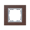 Frame for 1 element wengué interior aluminium Simon 82 Nature