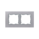 Frame for 2 elements aluminium interior aluminium Simon 82 Nature