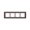 Cadre pour 4 éléments wengué intérieur aluminium Simon 82 Nature
