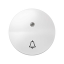 Tecla individual con visor y grabado campana blanco Simon 88
