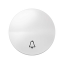 Tecla individual con grabado campana para pulsador blanco Simon 88