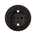 Tapa con dispositivo de seguridad para la base de enchufe schuko marrón Simon 88