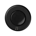 Plate for background music regulators with musical note symbol graphite Simon 88