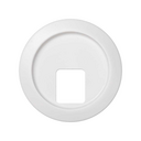 Placa para tomas telefónicas con conectores RJ11 y RJ12 blanco Simon 88